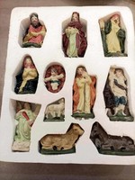 Old Christmas porcelain nativity scene in its original box