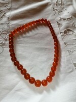 Vintage real amber necklace 26.