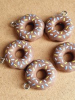 Brown donut pendant