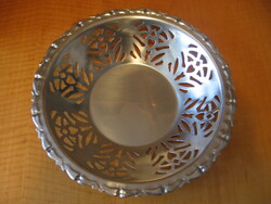 Retro MG INOX kenyeres, gyümölcsös tál 70-es évek