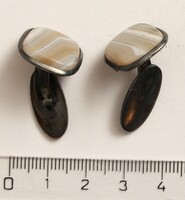 Mixed trinkets: cufflinks with a pair of agates (4)