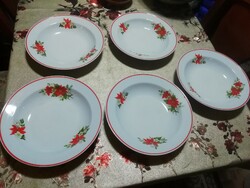 Zsolnay porcelain plates 5 pcs 24. In the condition shown in the pictures