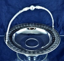 Wonderful, antique silver offering, approx. 1890!!!