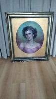 Női portré, Helbing Aranka 1956, 79 x 92 cm  {F19}