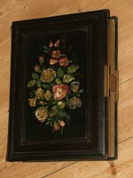 Antique photo album with mother-of-pearl inlaid wooden board - carl posner pest