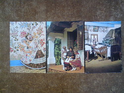 Old folk costume postcards - 3 pcs.