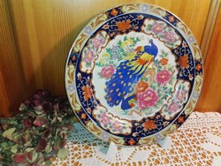 Porcelain plate with golden pheasant..