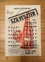 New Year's Eve show of Erkel theater small poster 1966