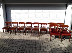 6 chairs and 4 armchairs