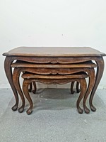 Set of 3 neo-baroque service tables