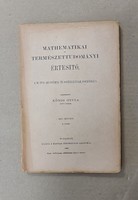 Journal of mathematics and natural sciences - xiv. Volume, 4. Booklet ﻿(1896) only for sale together 21 pcs!!