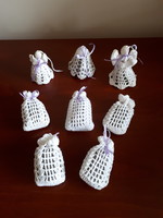 Hand crocheted angels and lavender bags