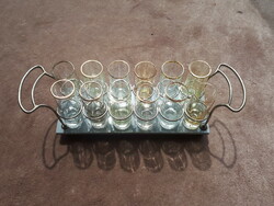 Short drink offering set with 12 glasses