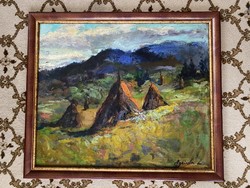 Nagybányai festmény Agricola jelzéssel - erdélyi magángyűjtemény