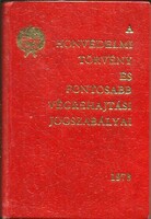 Minikönyv - HONVÉDELMI TÖRVÉNY + VH, (1978, 48 X 71 mm)