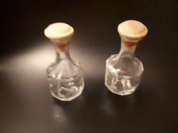 Retro vinegar and oil bottle with wooden stopper