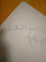 Autogram, Antal Imre és Payer András aláírása gyüjteményből eladó , az aláírás vélhető ideje 1978-79