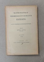 Mathematical and natural science journal - xvii. Volume, Booklet 2 (1899). Only 21 for sale together!