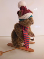 Christmas - skiing bear - mogul - 20 x 10 cm - exclusive - German - flawless
