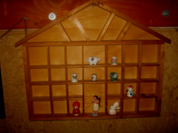 Collection small house wall shelf 46 cm x 40 cm x 3 cm