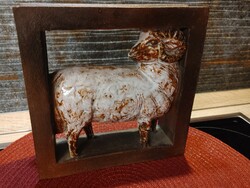 Aries in a ceramic frame - can even be installed in a row of glass bricks