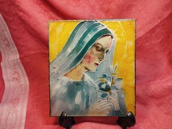 Szent Dorottya vagy Szent Katalin, üvegfestés
