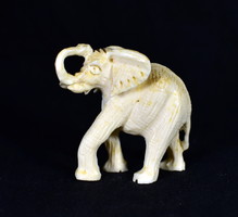 Carved bone elephant figure