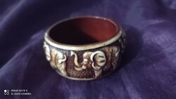Elephant thick bracelet, vintage women's jewelry