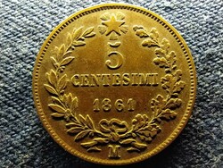 Italy ii. Victor Emmanuel (1861-1878) 5 centesimi 1861 m (id77406)