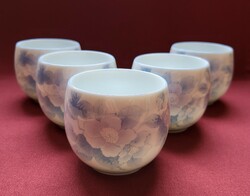 Japanese Chinese porcelain coffee and tea cup with cherry blossom pattern