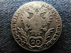 Austria II. Ferenc .583 Silver 20 krajcár 1808 a (id64079)