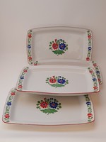 Alföldi  porcelán magyaros mintás négyszögletes tálak, darabonként