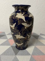 Régi Kínai kobaltkék váza kézzel festett