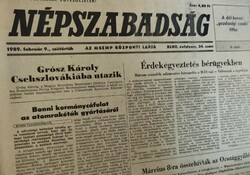 1988 november 17  /  NÉPSZABADSÁG  /  Ajándékba :-) Eredeti újság Ssz.:  19866