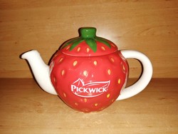 Old pickwick strawberry tea pot jug (26/d)