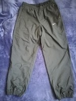 Nike size l black pants, lined, rubber on the bottom of the legs