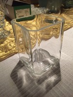 Square, thick glass vase, 7.8 x 7.8 x 10 cm (26)