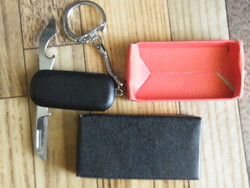 Old retro trafficker key ring from the 1980s, in original paper box