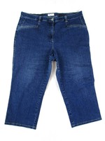 Original ulla popken (2xl / 3xl) elastic material women's stretch 3/4 jeans