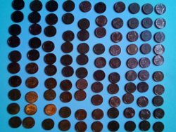 Euro 1 cent collection of 100 pieces
