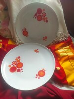 2 identical German porcelain trays