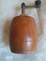 Antique wooden pepper grinder