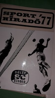 1977. PÁRATLAN eredeti fotó sporttörténeti dokumentum  SZEGED DÉLÉP S.C. 13 dbegyben a képek szerint