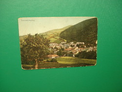 Antique postcard trench coat