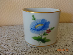 Old Herend porcelain toothpick holder with flower pattern. (Or cigarette holder)