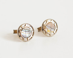 Marked swank cufflinks with a pair of mother-of-pearl inlays - Christmas gifts for men