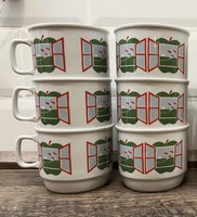 Zsolnay cocoa mugs with rarer decor