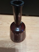 Burgundy polished glass