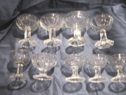 Antique, retro cocktail, sherbet glass and crystal glasses