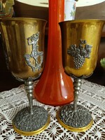 Gilded wine glasses